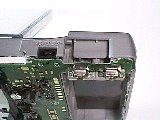 モジュラジャック蓋を外した状態